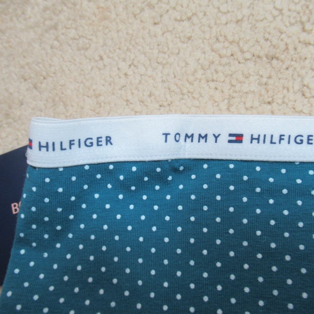 Relisted Tommy Hilfiger teal polka dot boyshort panty size S or M - Picture 7 of 16
